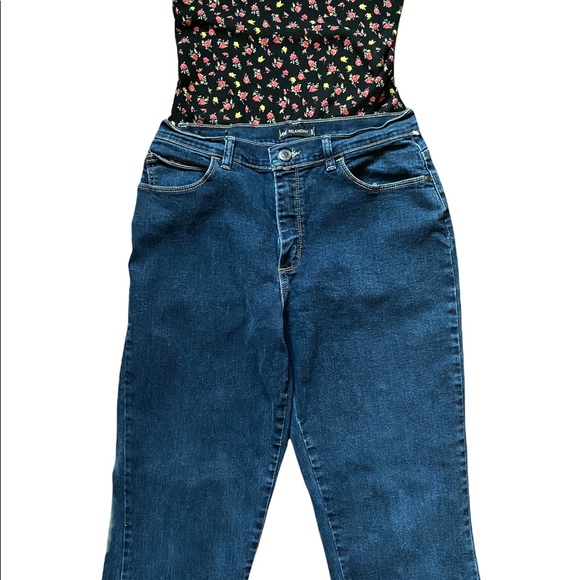 Lee Relaxed Fit 1889, Lee Dark Wash Denim Jeans, Lee Denim Pants, Womens Jeans - Picture 10 of 14